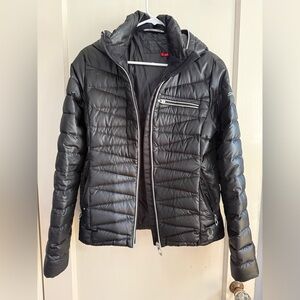 Spyder • Down Hoodie Puffer Jacket Black Small